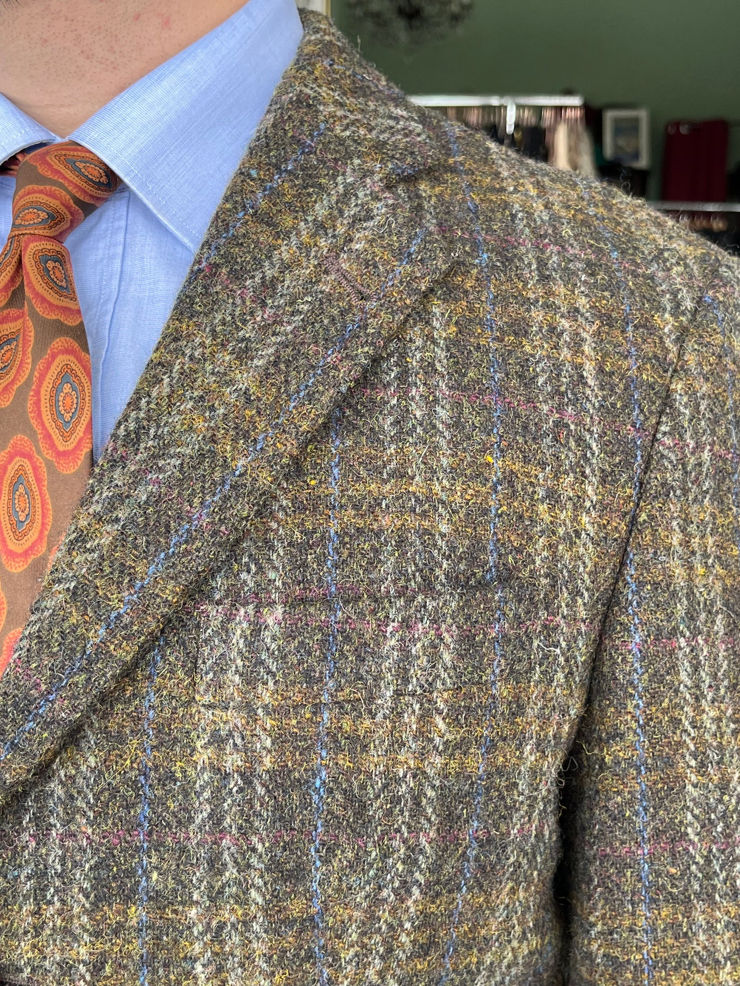Giacca anni ‘80 Harris Tweed tg. 54-56