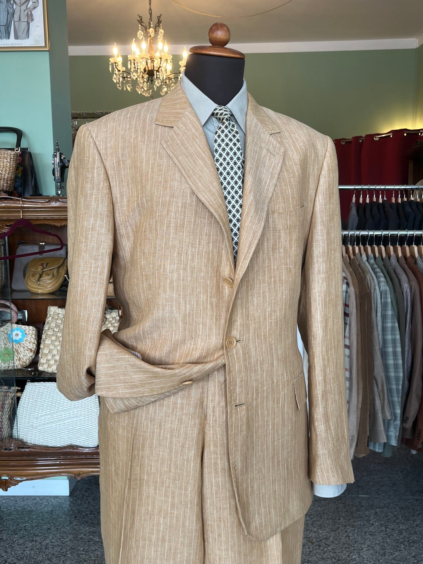 Completo in lino tg. 56