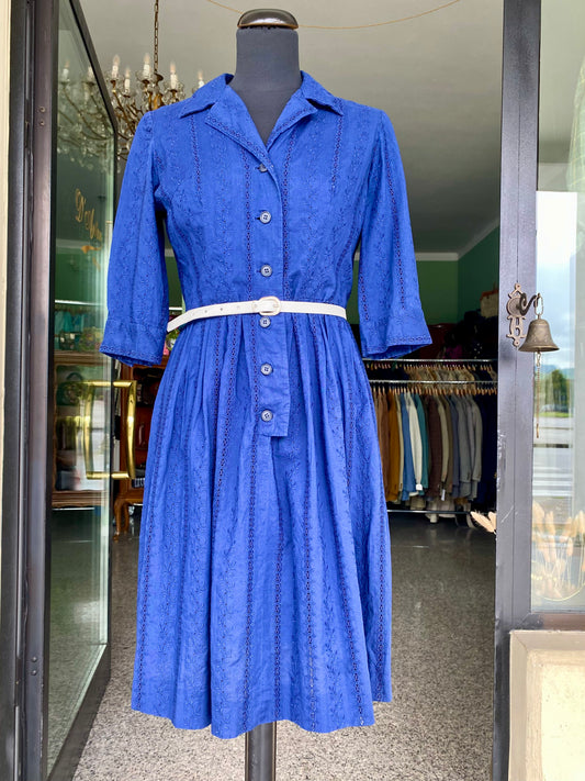 Abito anni ‘50 blu - Prenotato