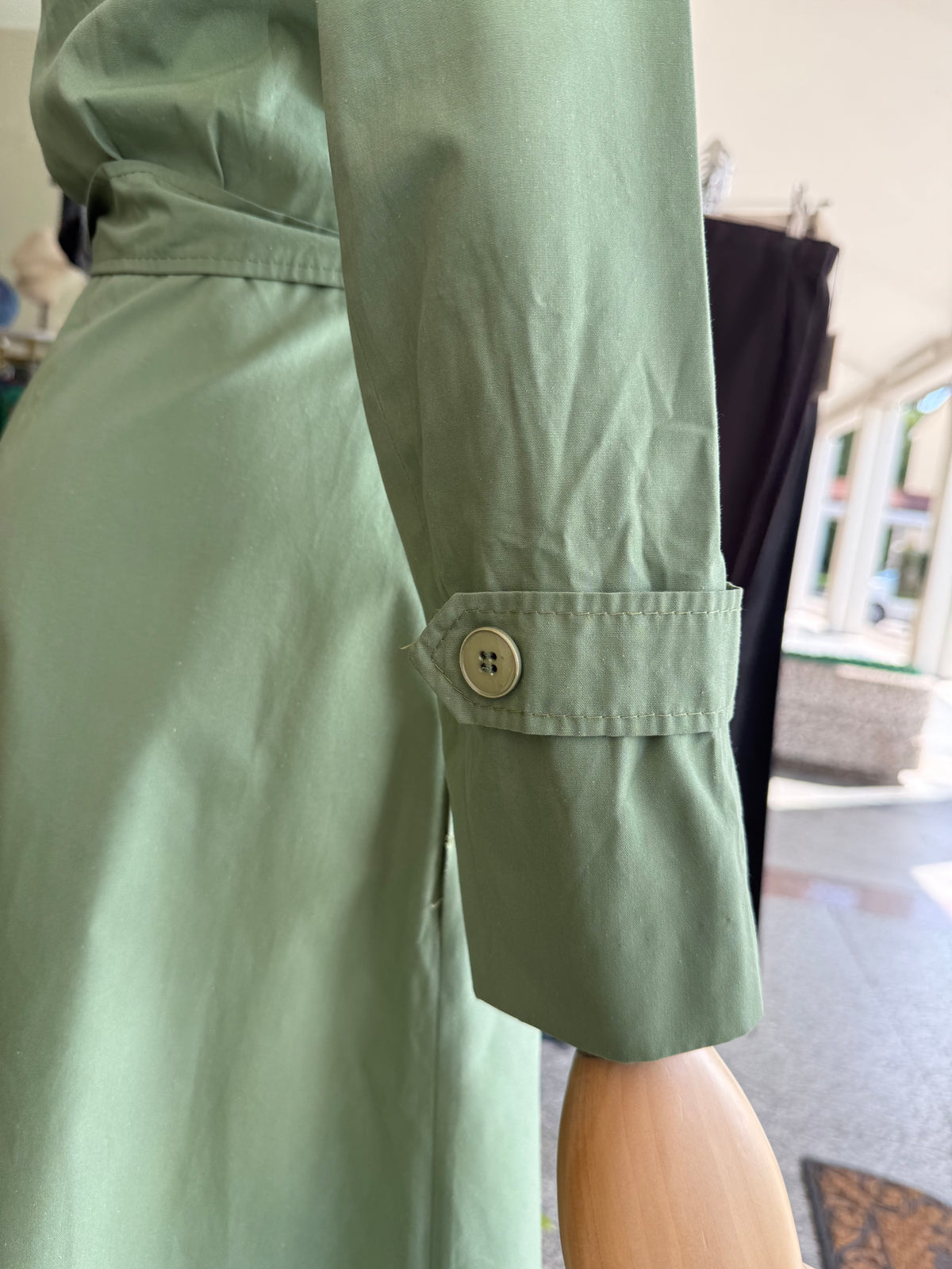 Trench anni ‘70 verde salvia - TG. 38