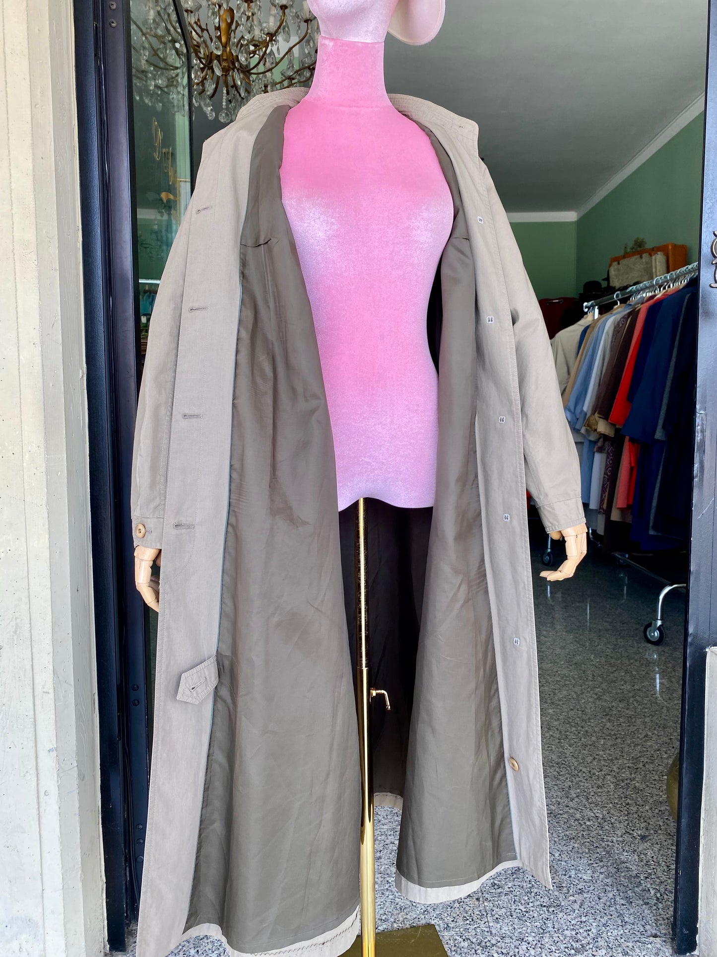 Trench anni ‘80 cachi - TG. 42/44/46