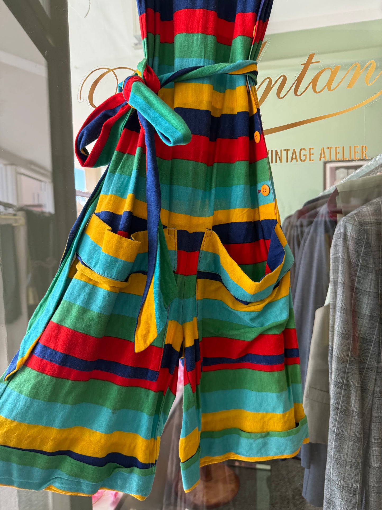 Salopette in cotone multicolor - TG. 38/40