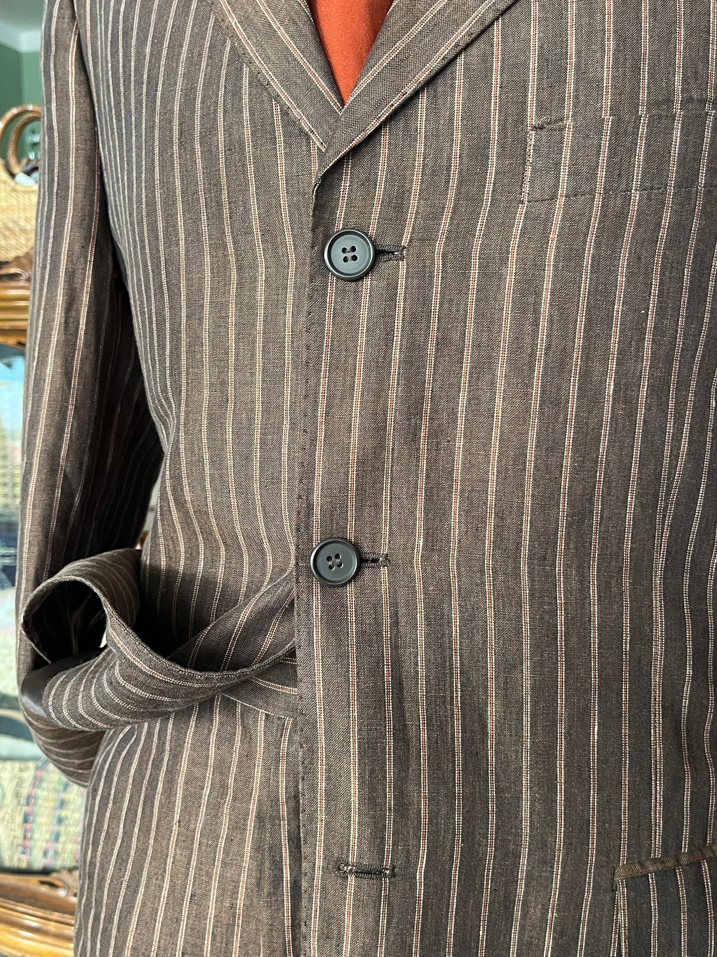 Completo in lino anni '90 tg. 46-48