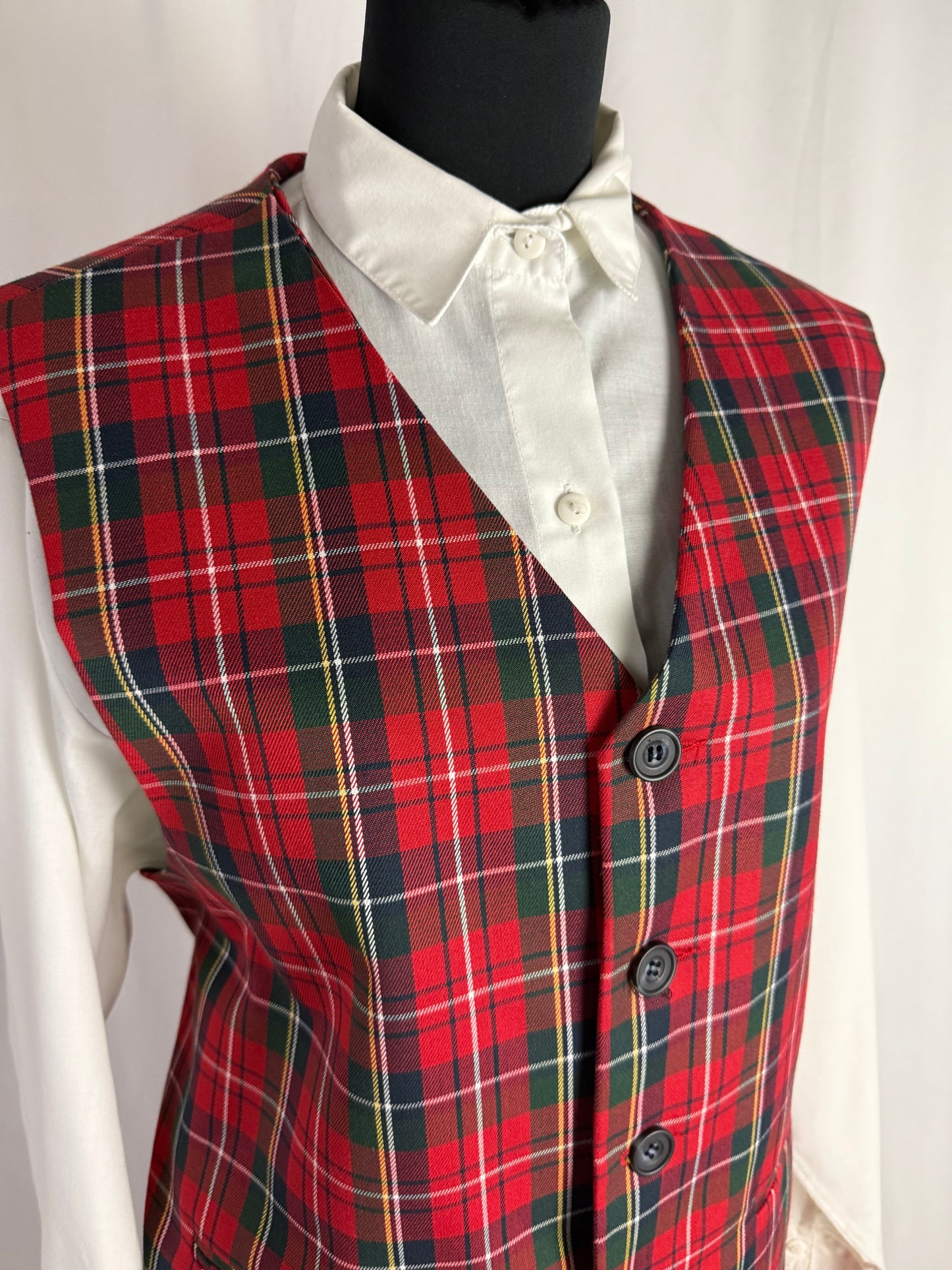 Gilet in lana tartan - TG. 48/50