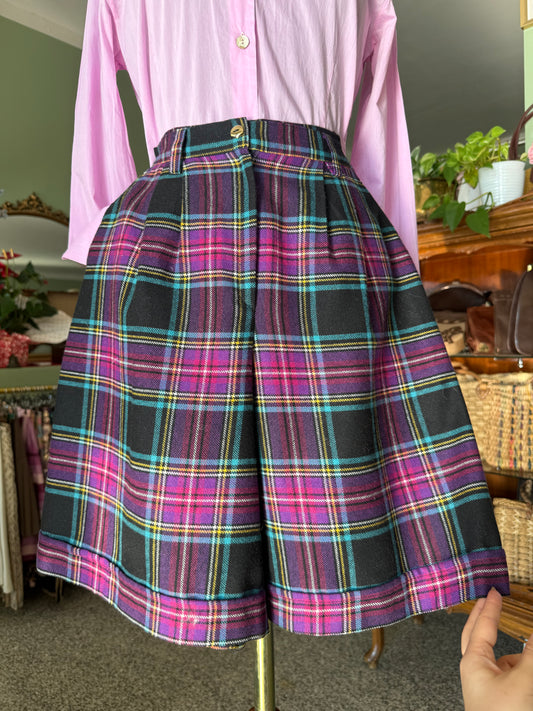 Pantaloncini in lana tartan - TG. 38