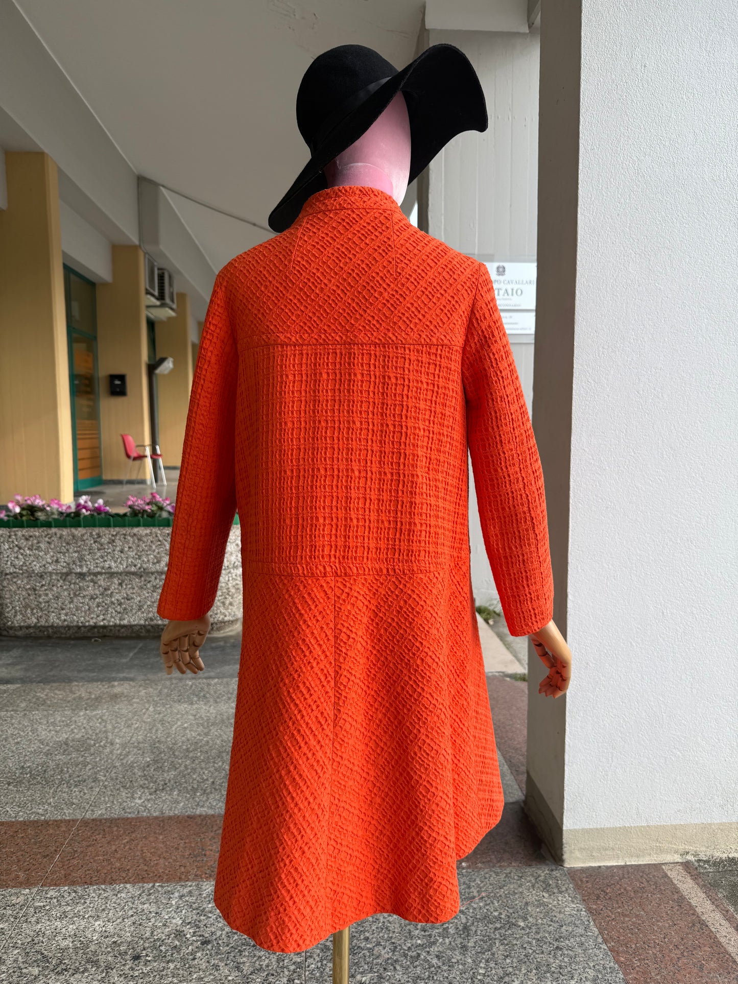 Cappotto anni ‘60 arancione - TG. 40/42