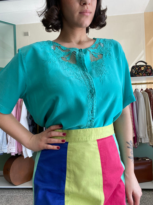 Camicia 100% seta - TG. 44/46/48