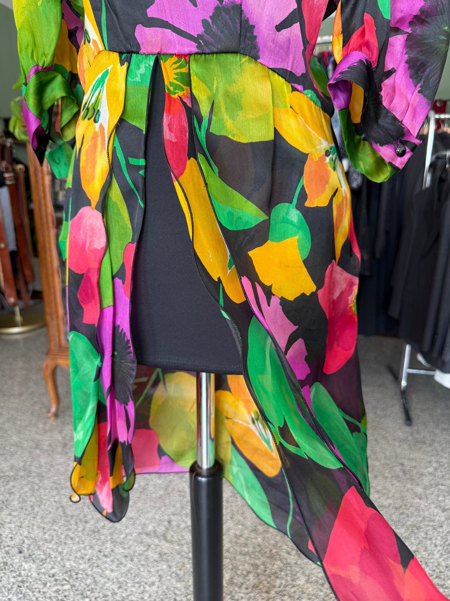 Abito anni ‘80 in organza di seta - TG. 44