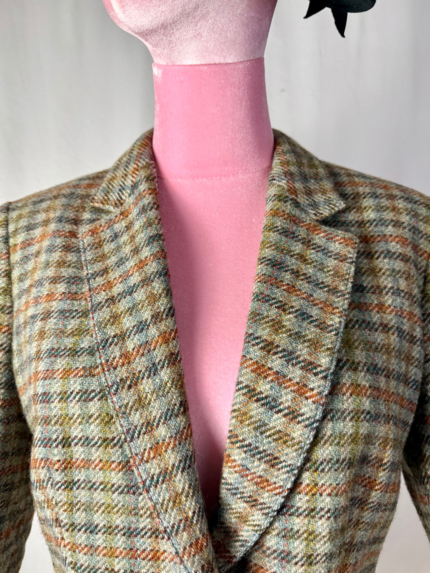 Giacca in pura lana a quadri - TG. 42