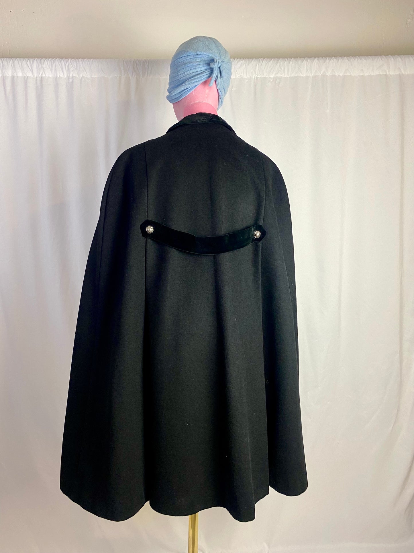 Mantella nera anni ‘70 - TG. Unica