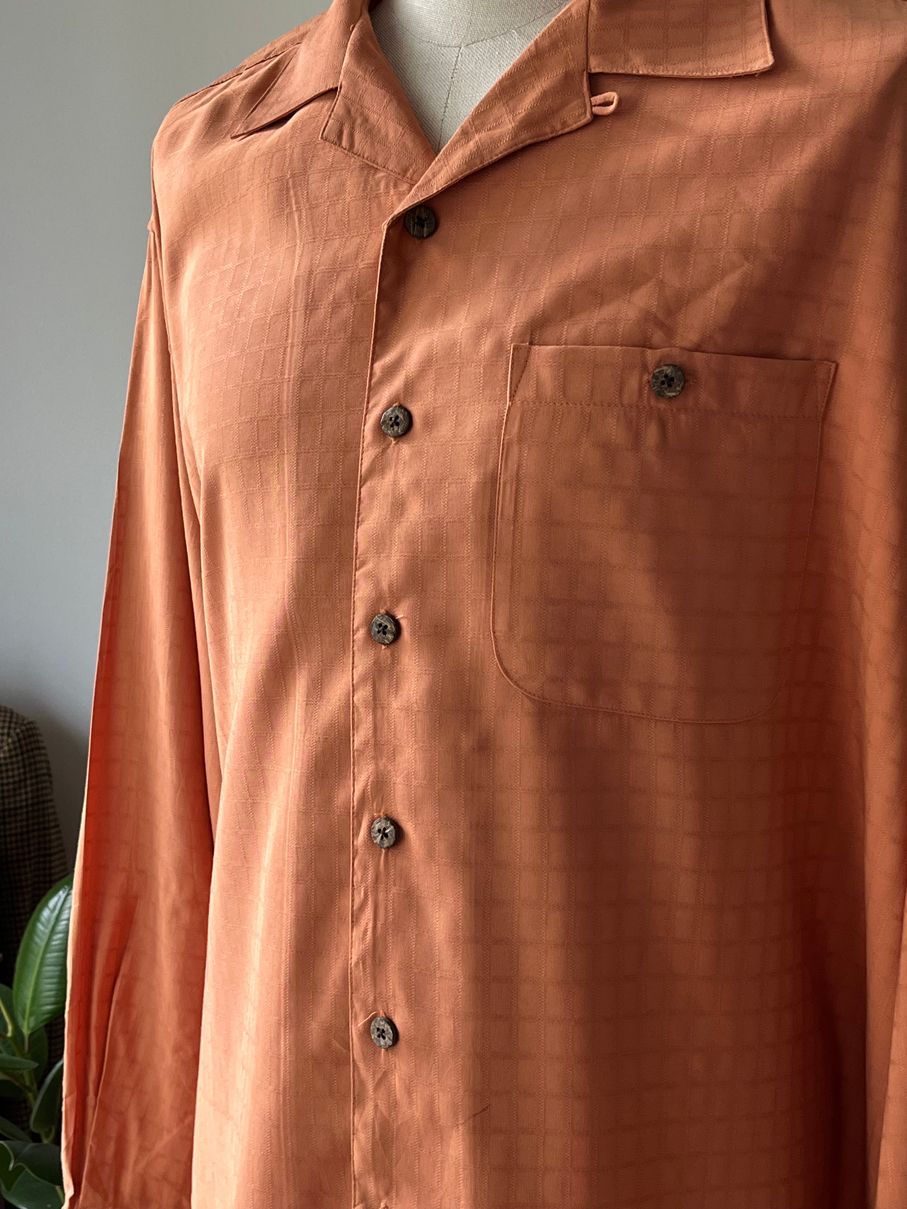 Camicia rayon stile anni 40 tg. XXL 3XL dantanvintage