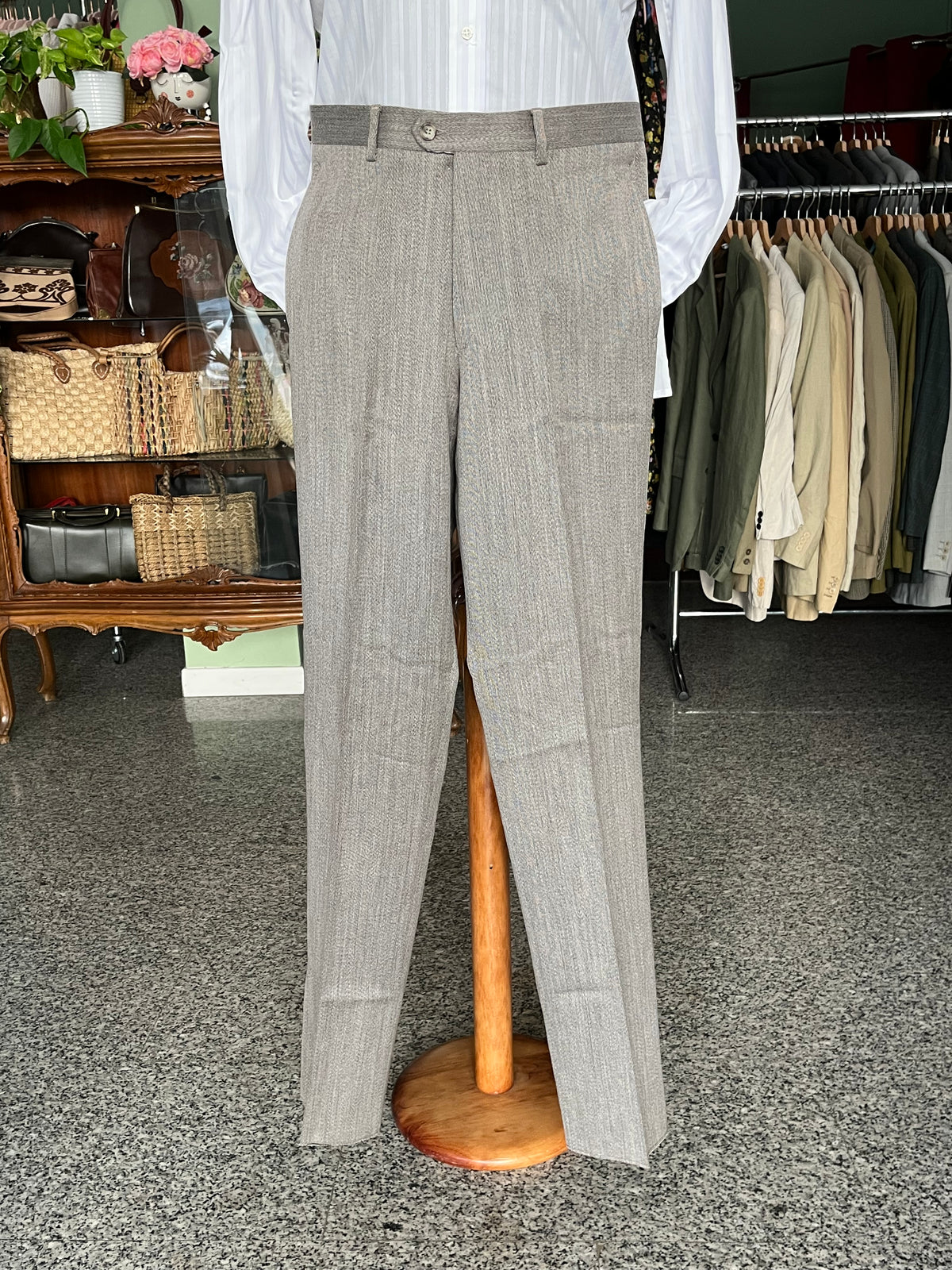Calzoni in gabardine anni ‘80 NOS tg. 48