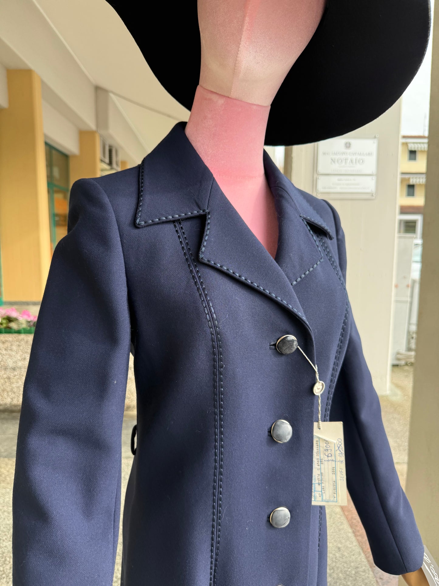 Cappotto anni ‘70 tessuto Marzotto - TG. 38