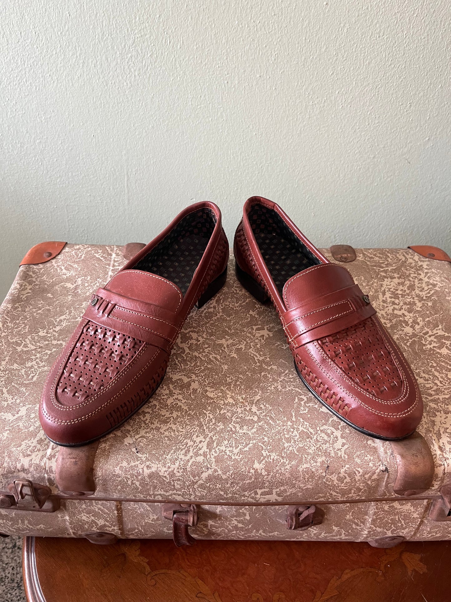 Scarpe mocassino pelle marrone NOS tg. 42
