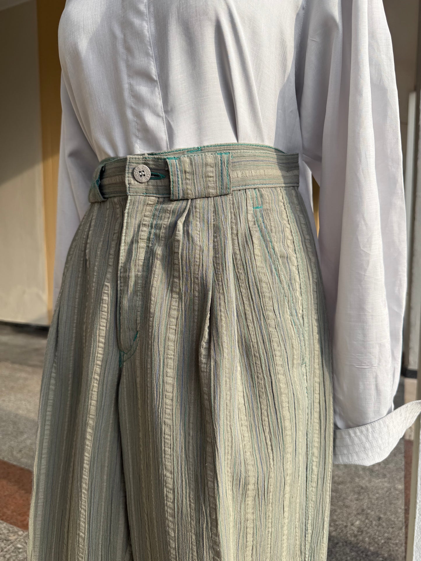 Pantaloni verde salvia - TG. 42/44