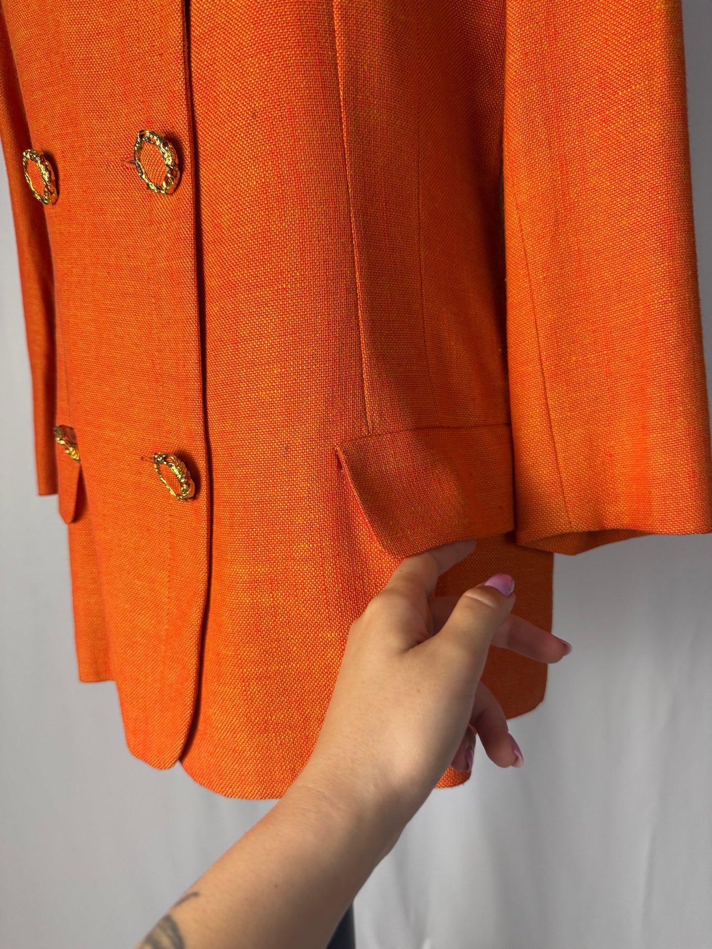 Tailleur arancione anni ‘80/‘90 - TG. 42/44