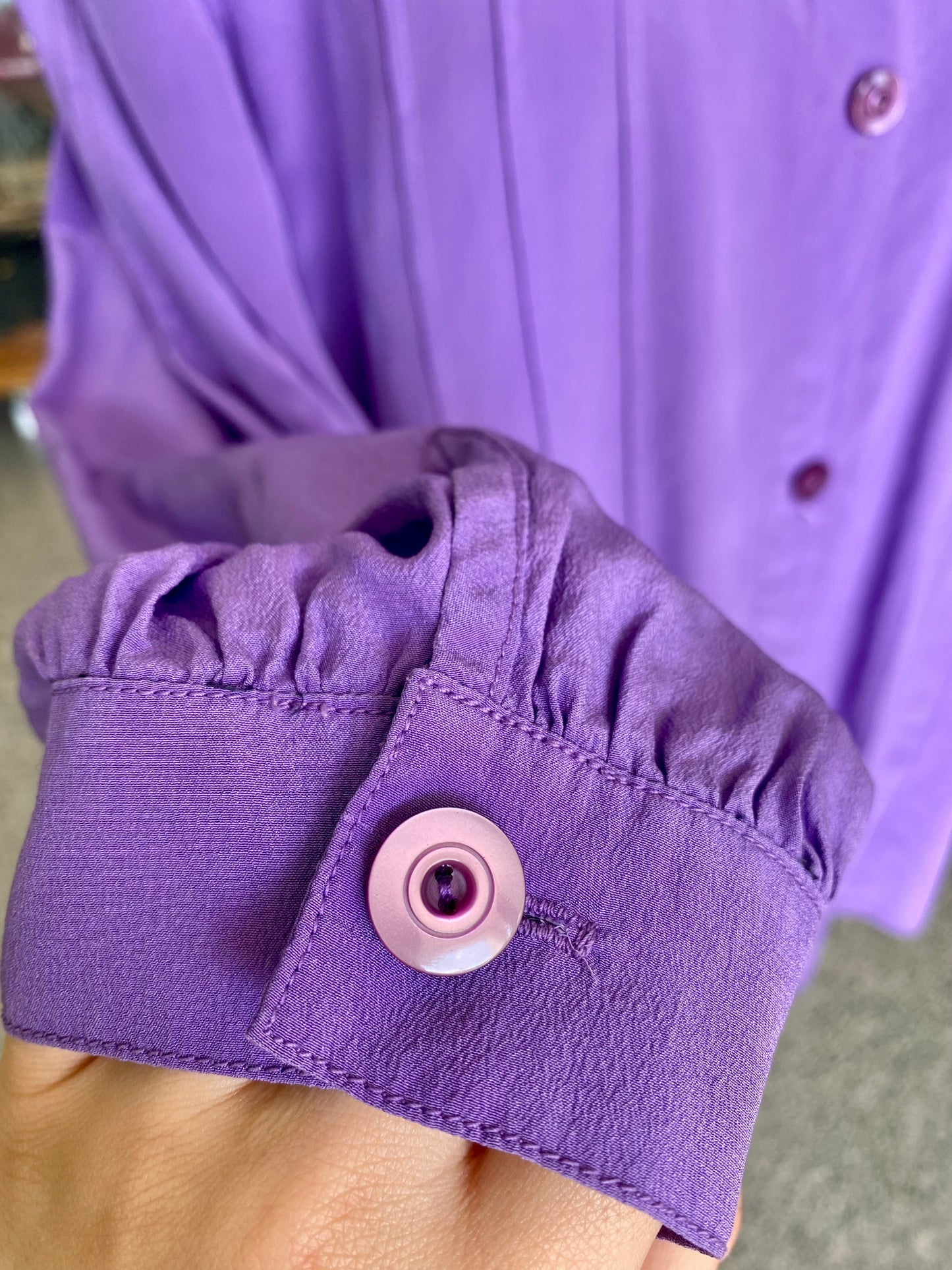 Camicia in seta viola - TG.