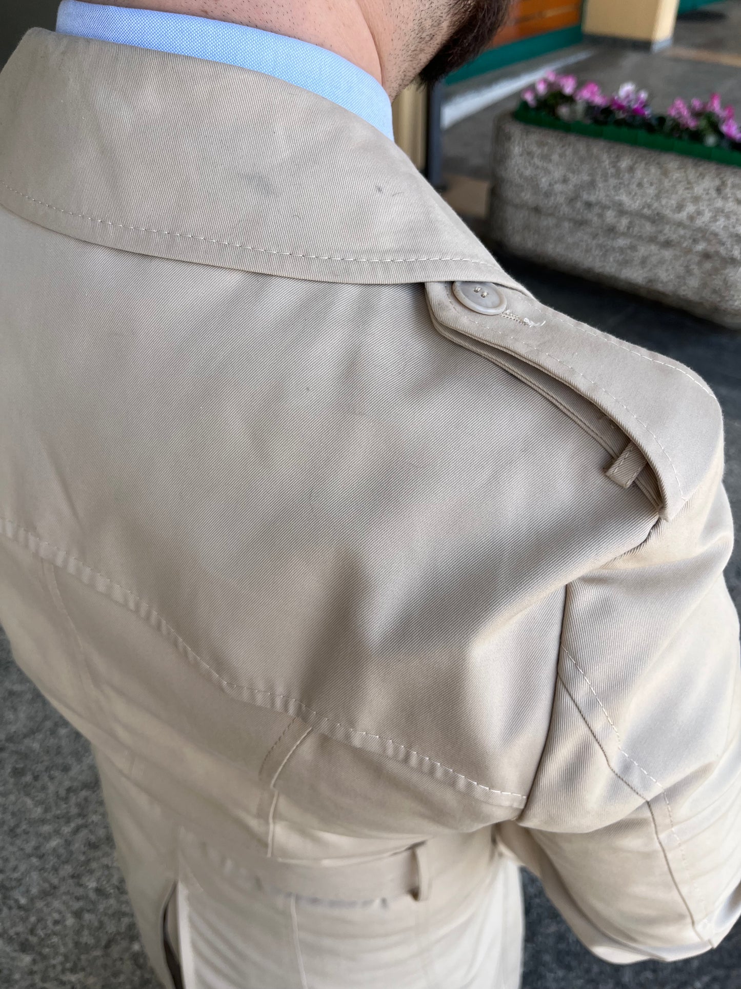 Trench anni ‘70 doppiopetto tg. 46-48