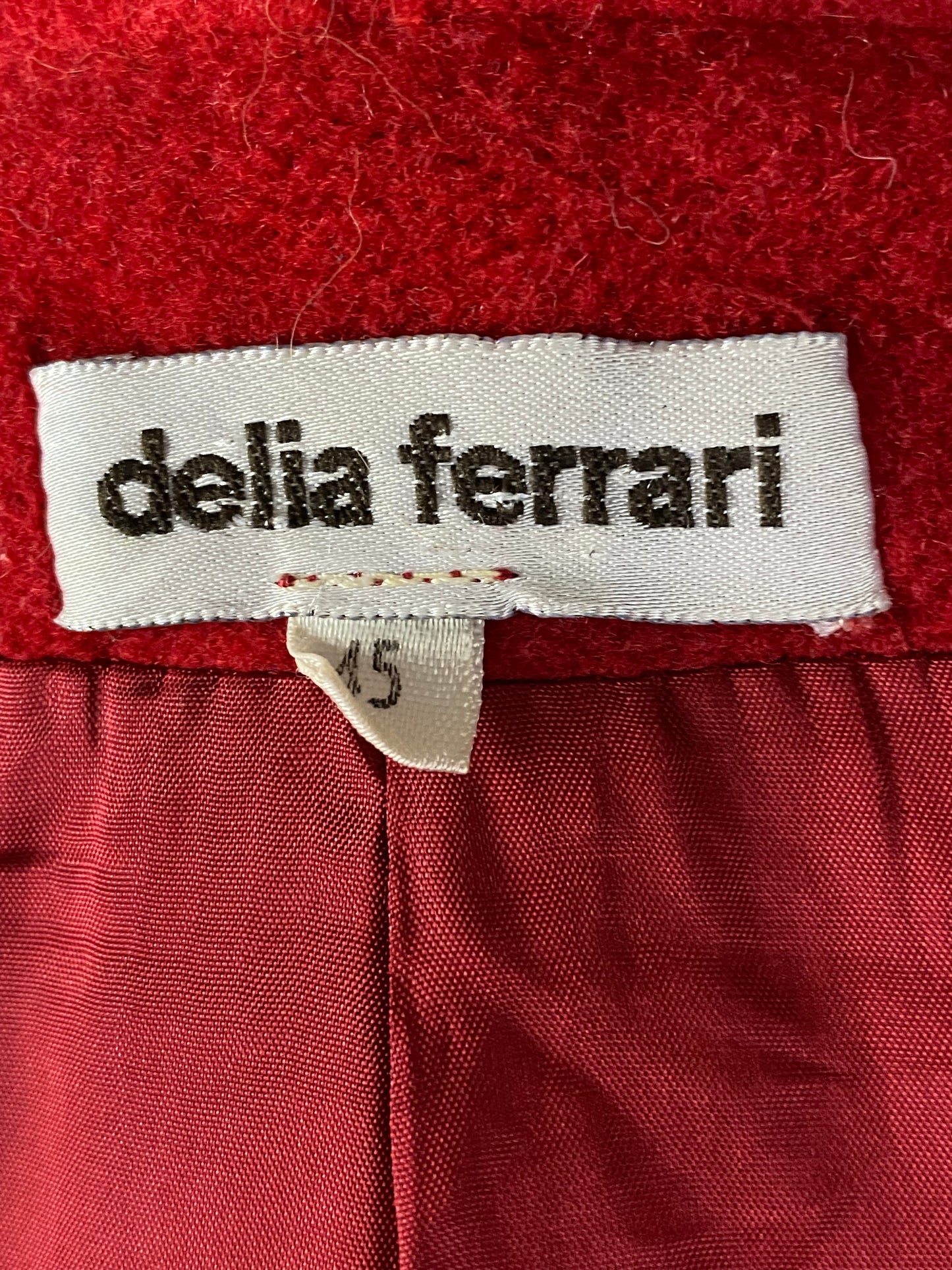 Cappotto rosso anni ‘80 - TG. Ok da 48 in su - guarda le misure