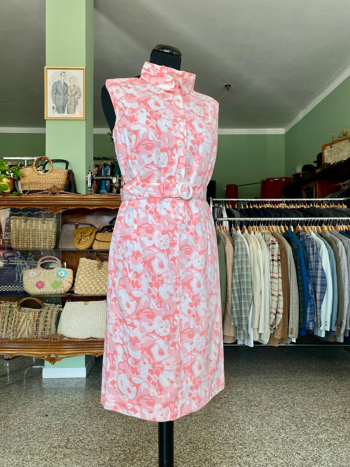 Abito anni ‘60 bon ton in misto cotone - TG. 40