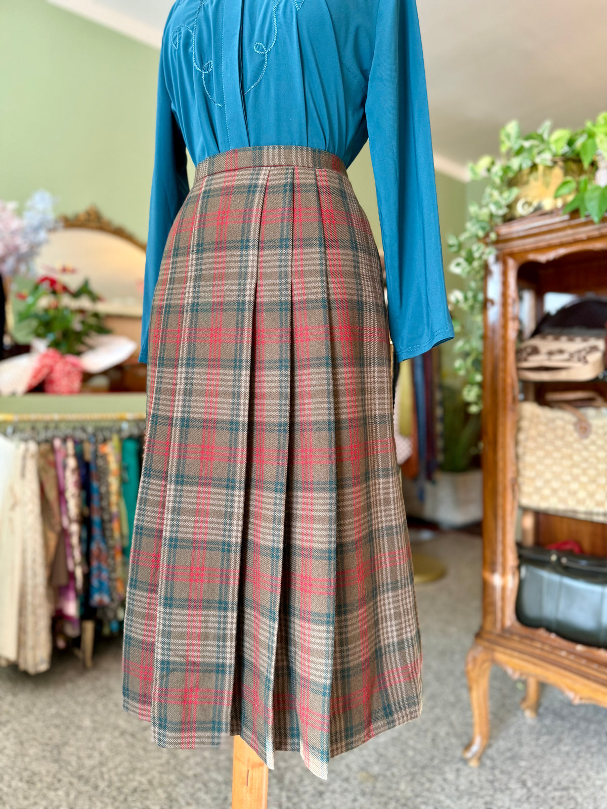 Gonna in pura lana tartan - TG. 46