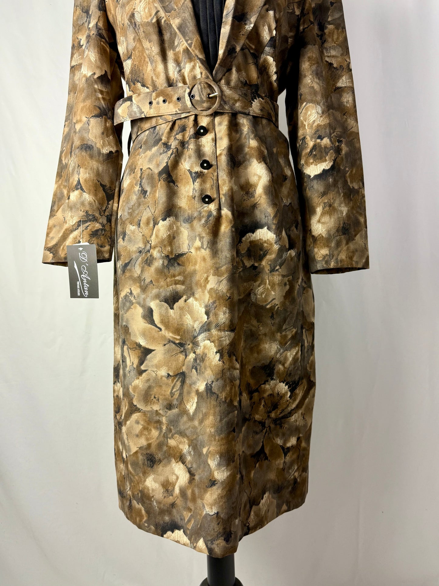 Abito anni ‘80 lana stampata - TG. 44