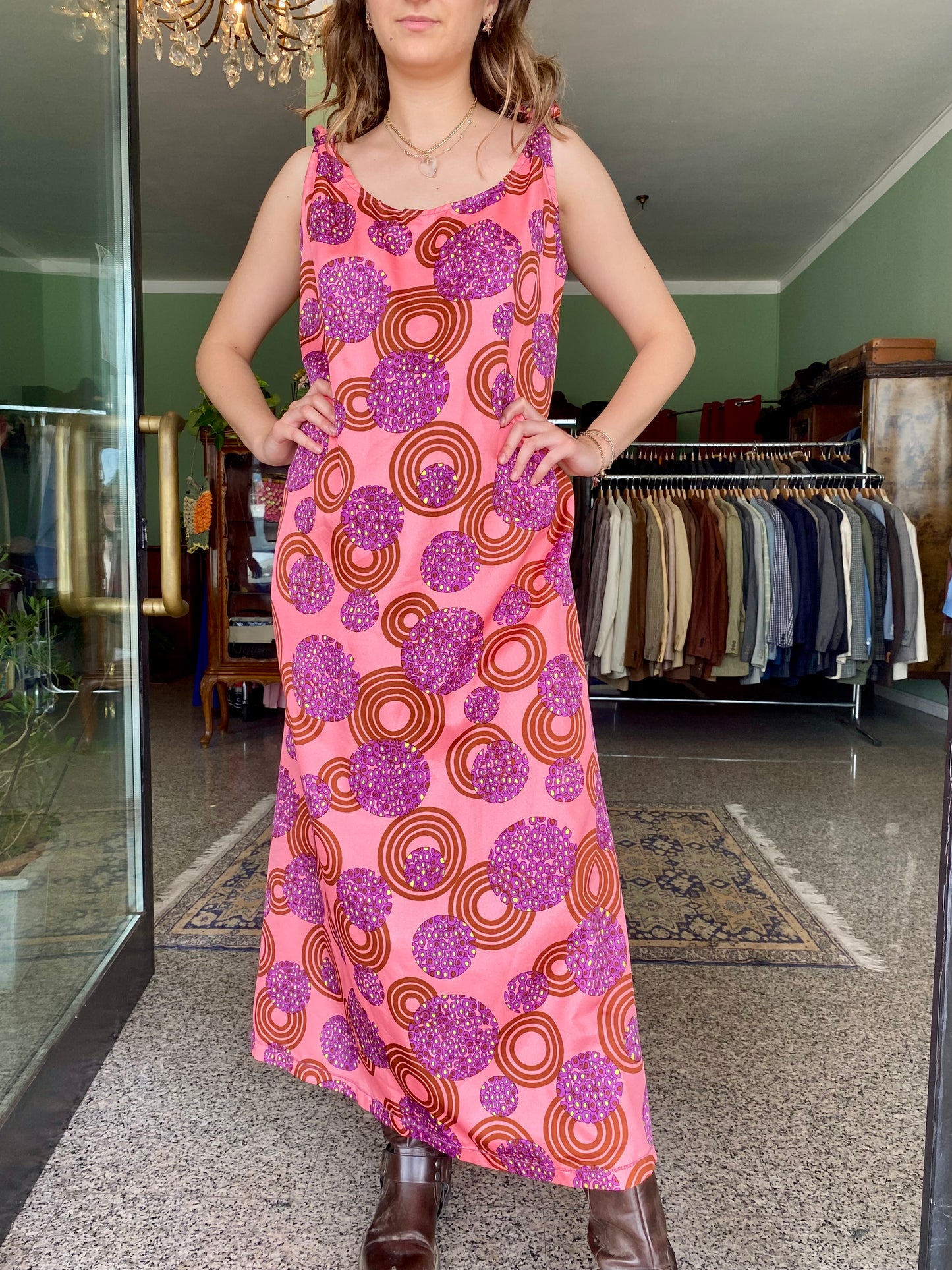 Maxi dress anni ‘70 svasato - TG. 40/42