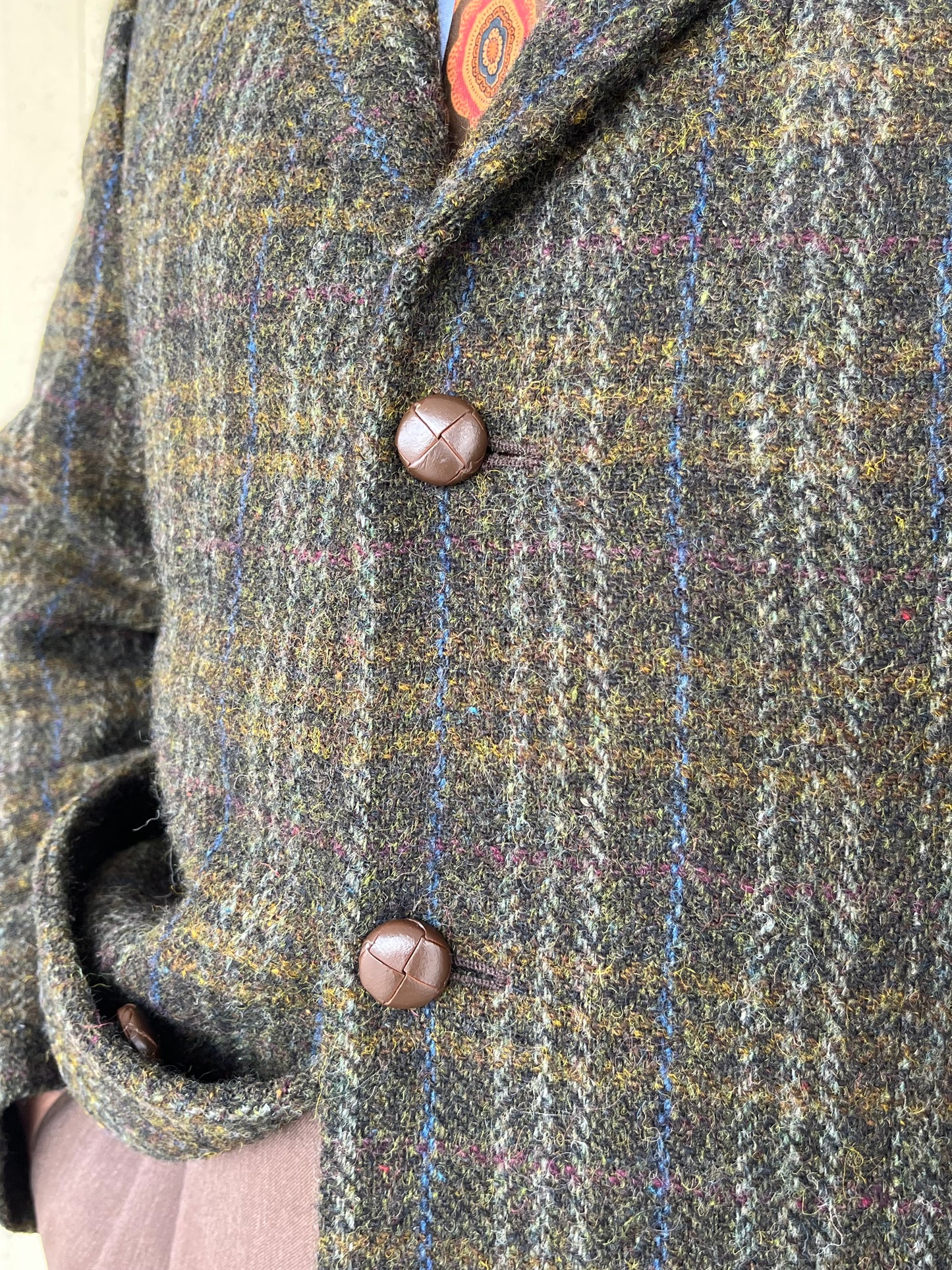 Giacca anni ‘80 Harris Tweed tg. 54-56
