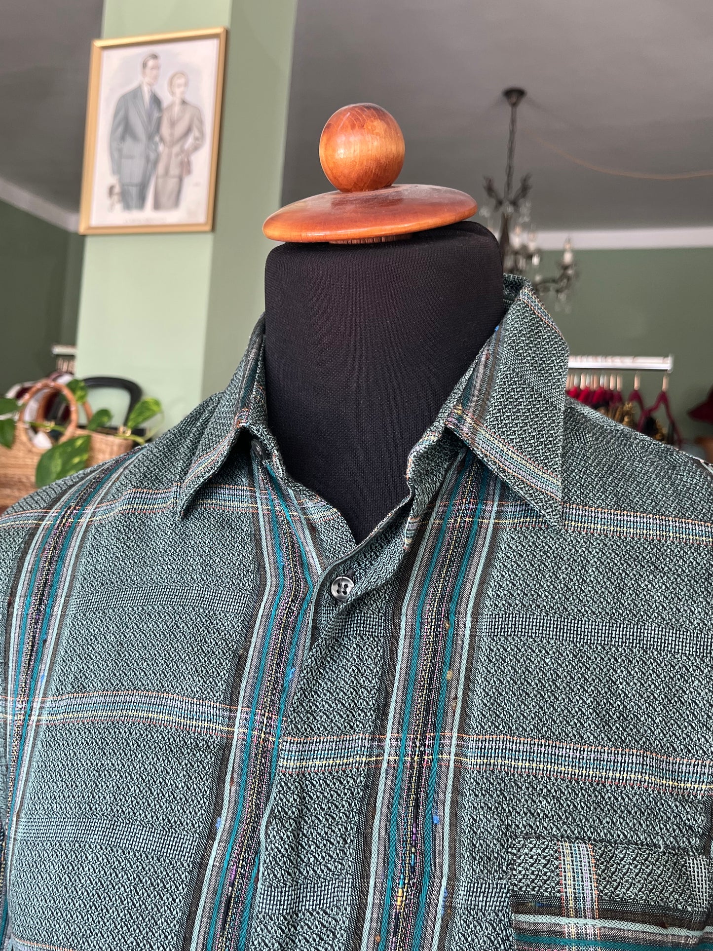 Camicia in lino/viscosa tg. M-L