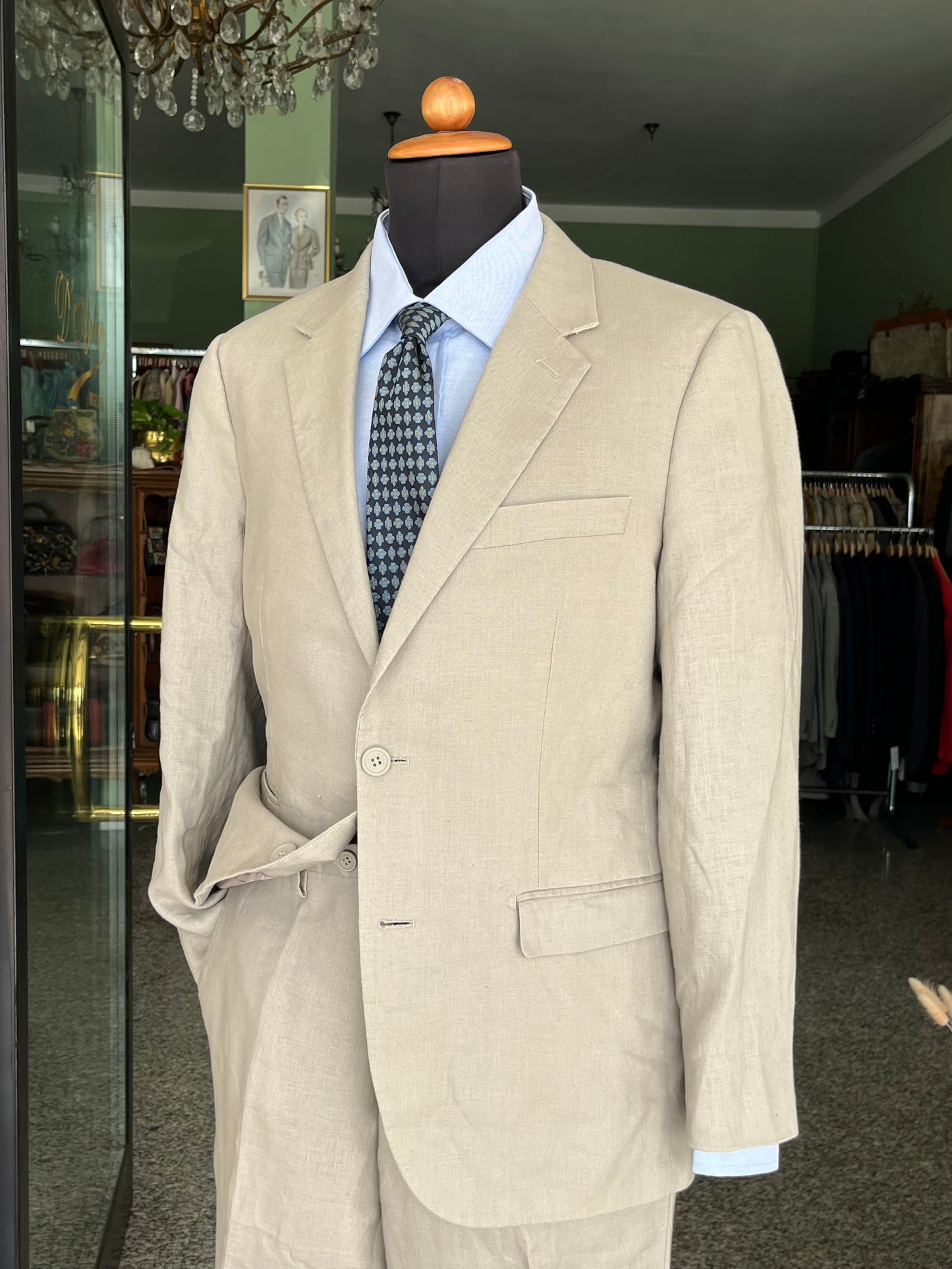 Completo in lino tg. 48