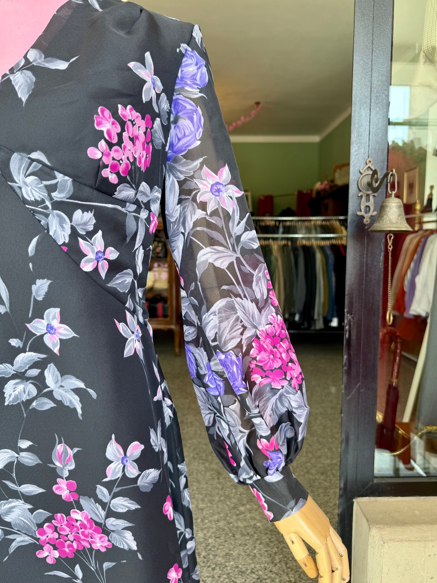 Maxi dress anni ‘70 floreale - TG. 44/46