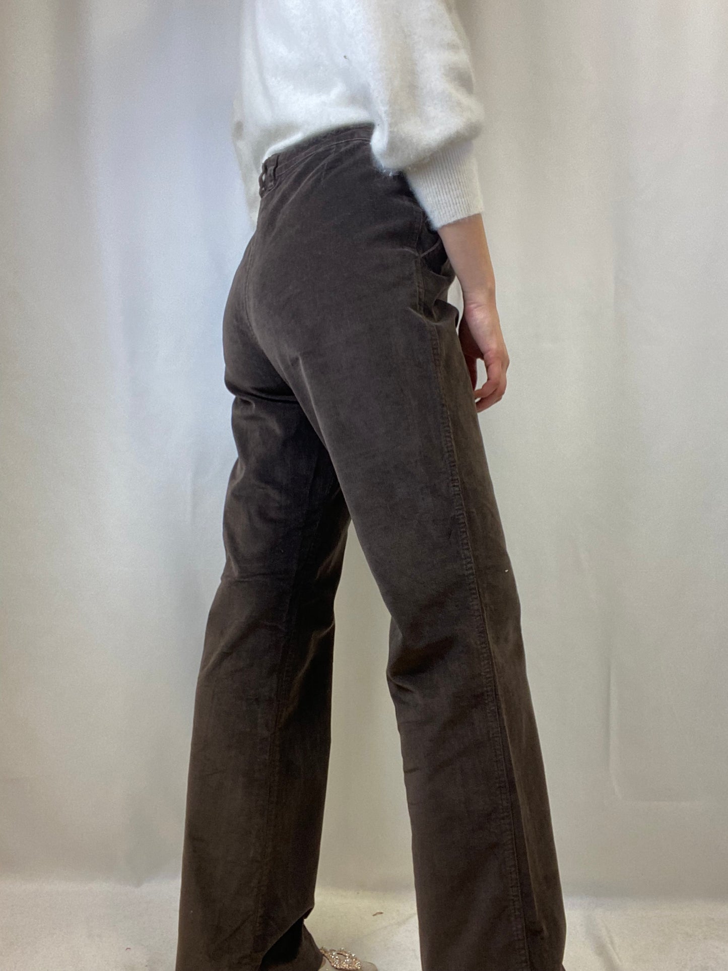 Pantaloni in velluto marrone - TG. 42/44