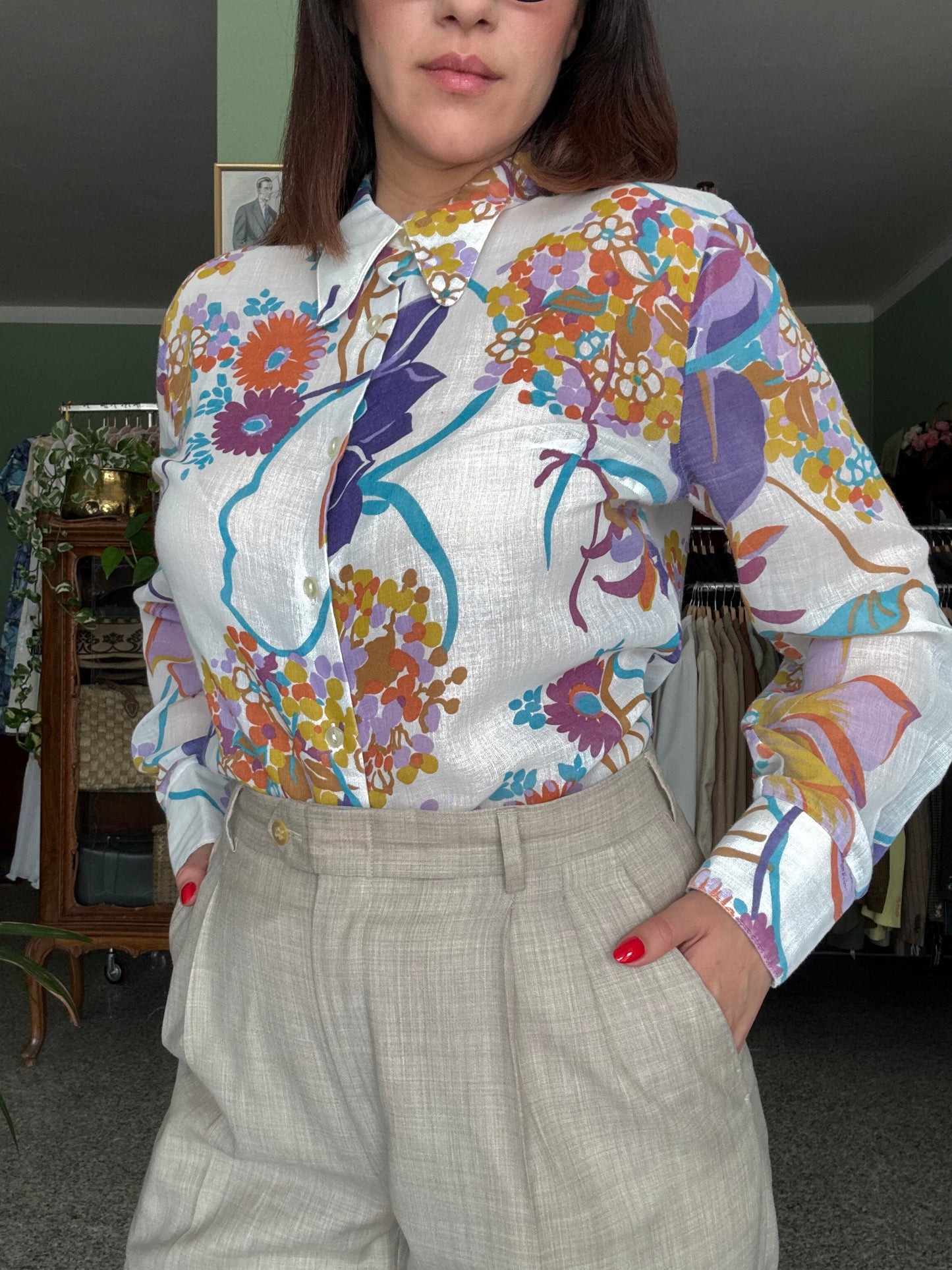 Camicia anni ‘70 pop - TG. 42