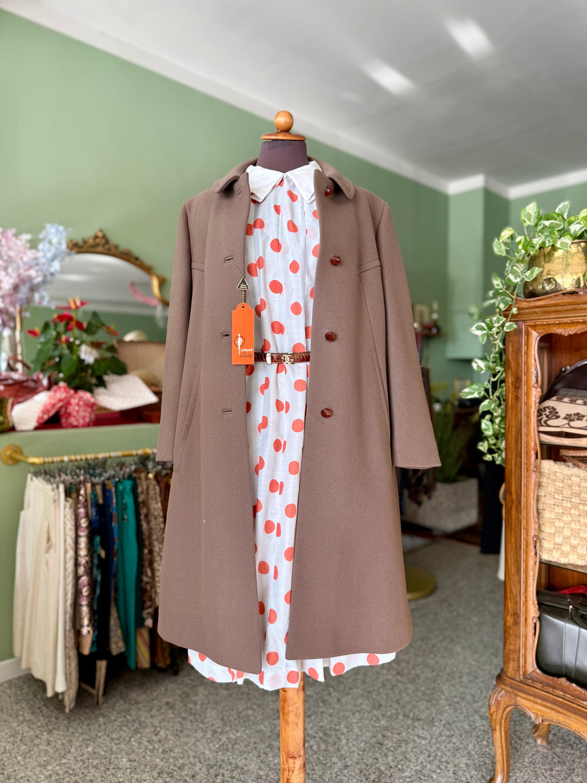 Cappotto anni ‘60 NOS tortora - TG. 40/42