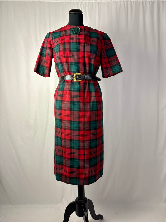 Abito anni ‘60 fantasia tartan - TG. 42