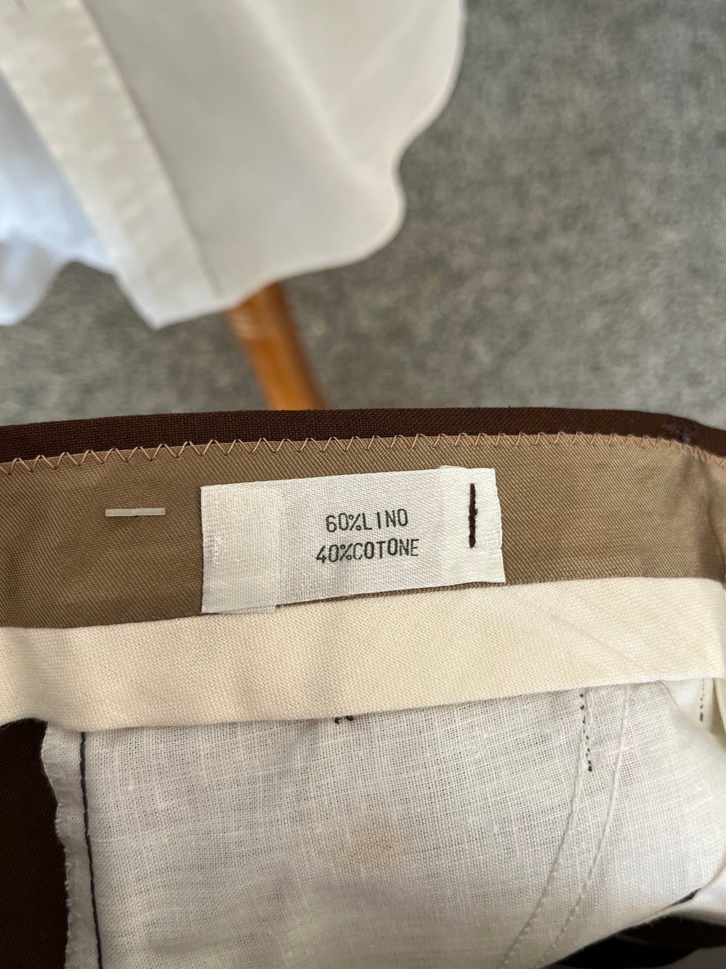 Calzoni in lino/cotone NOS tg. 44-46