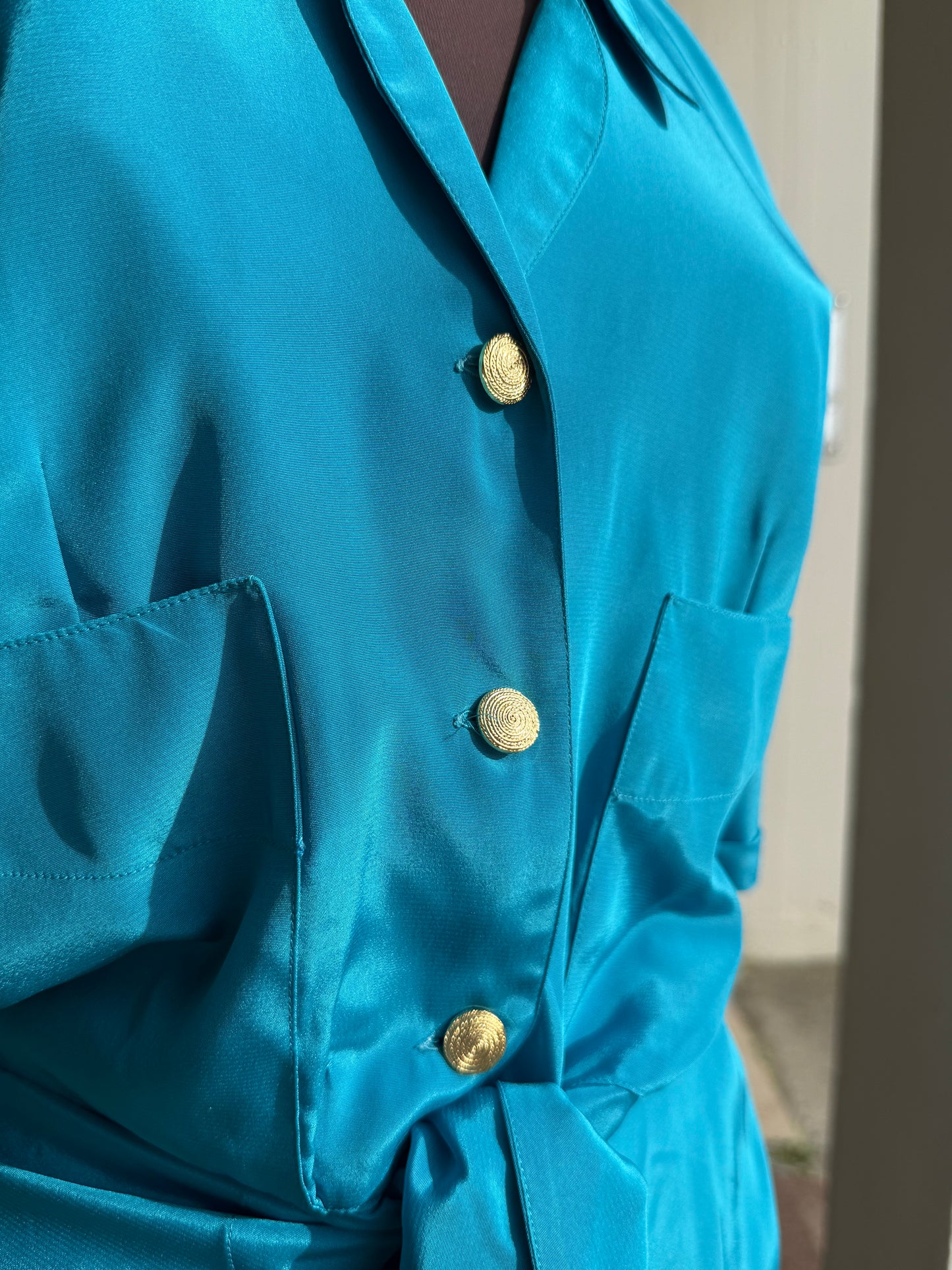 Abito anni ‘80 azzurro - TG. 42