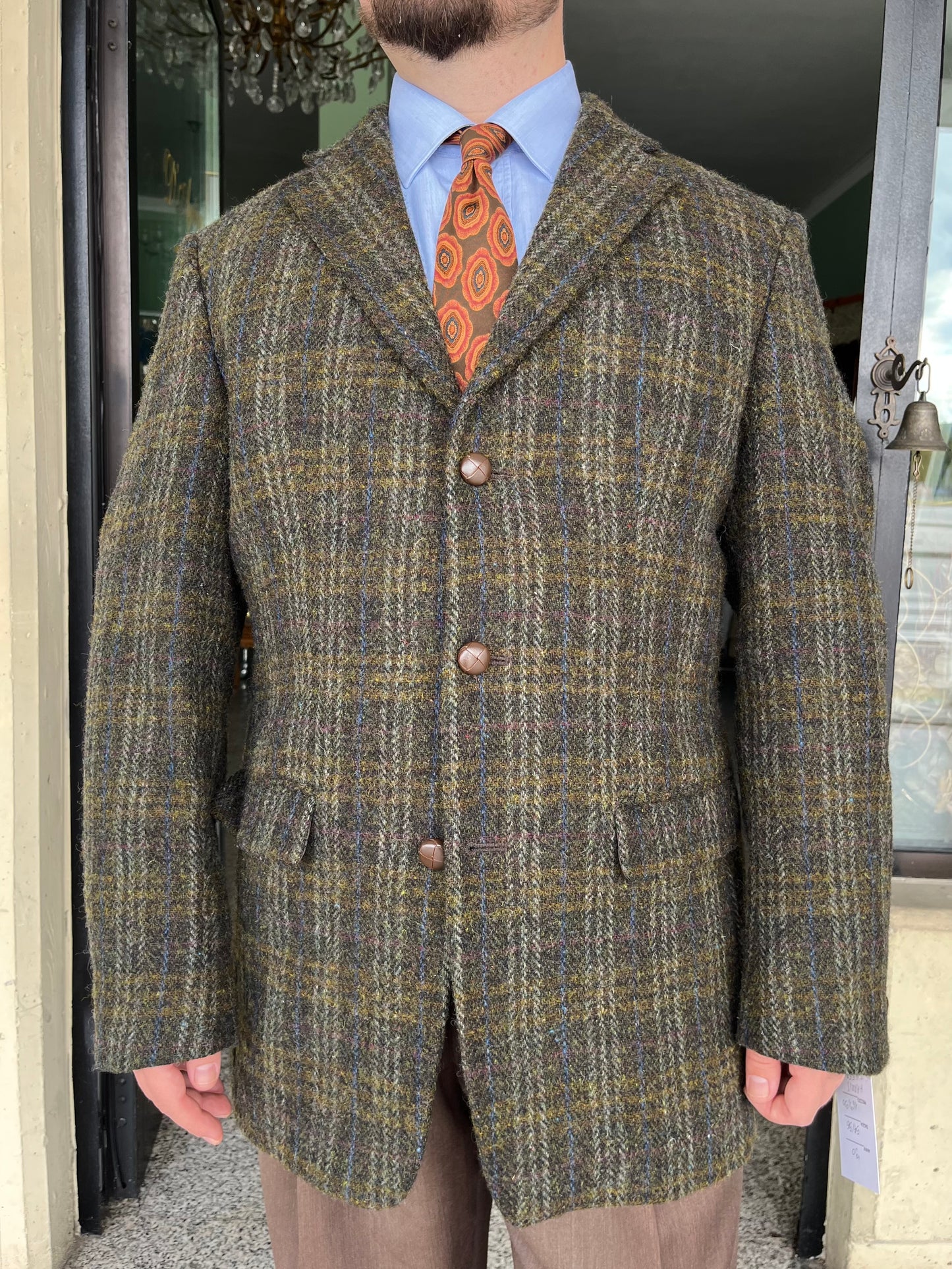 Giacca anni ‘80 Harris Tweed tg. 54-56