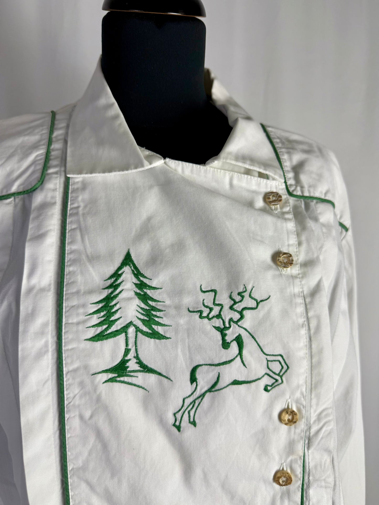 Camicia tirolese con renna- TG. 44/46