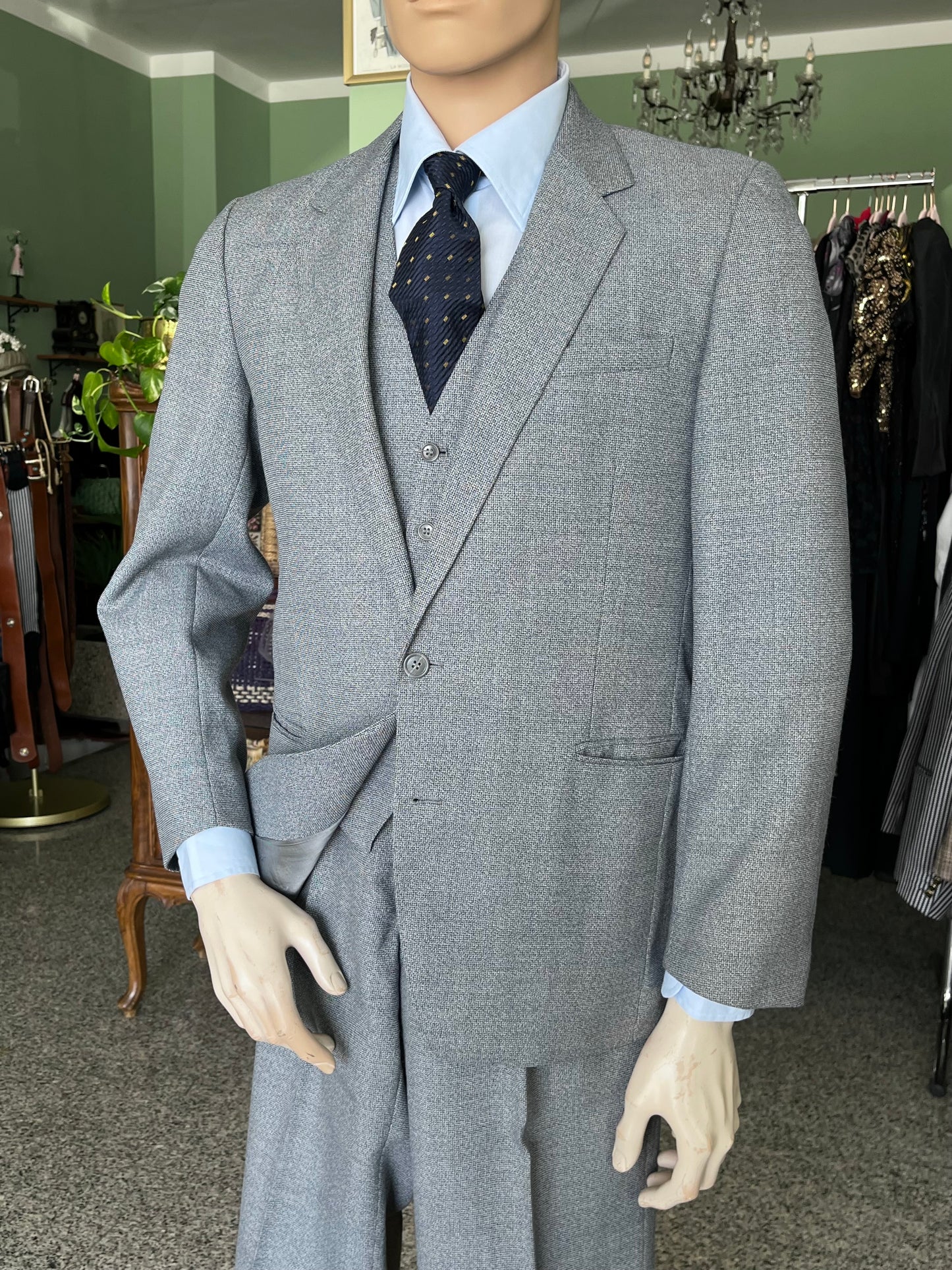 Completo tre pezzi anni '70 tg. 48