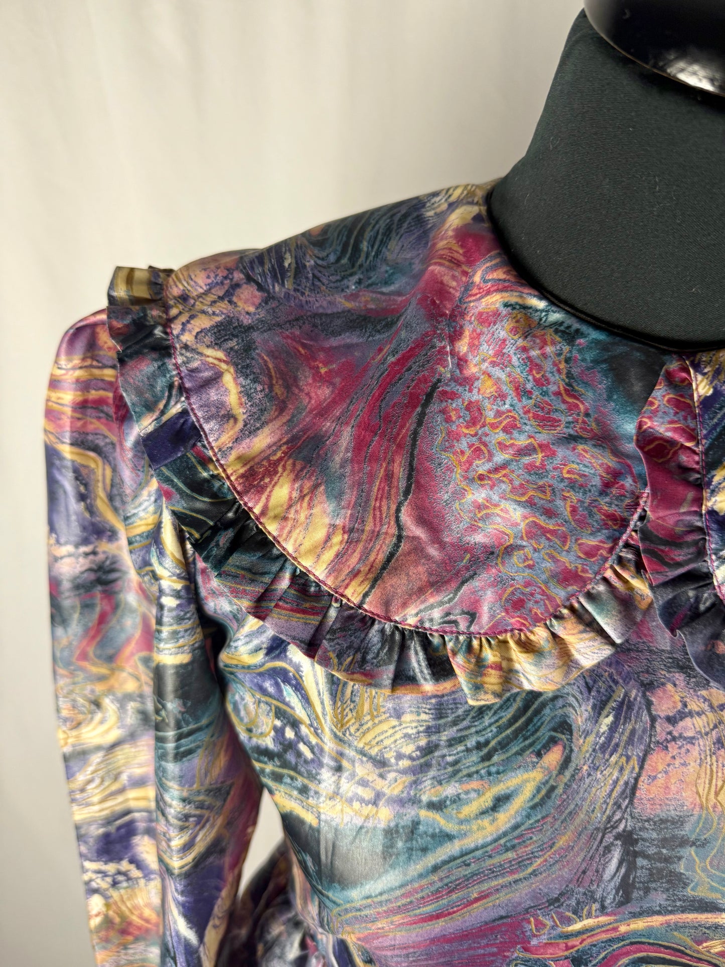 Abito anni ‘80 stampa marmorizzata - TG. 40