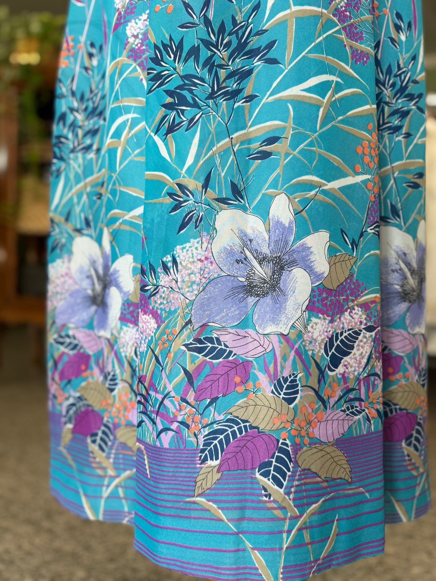 Maxi dress anni ‘70 turchese - TG. 44