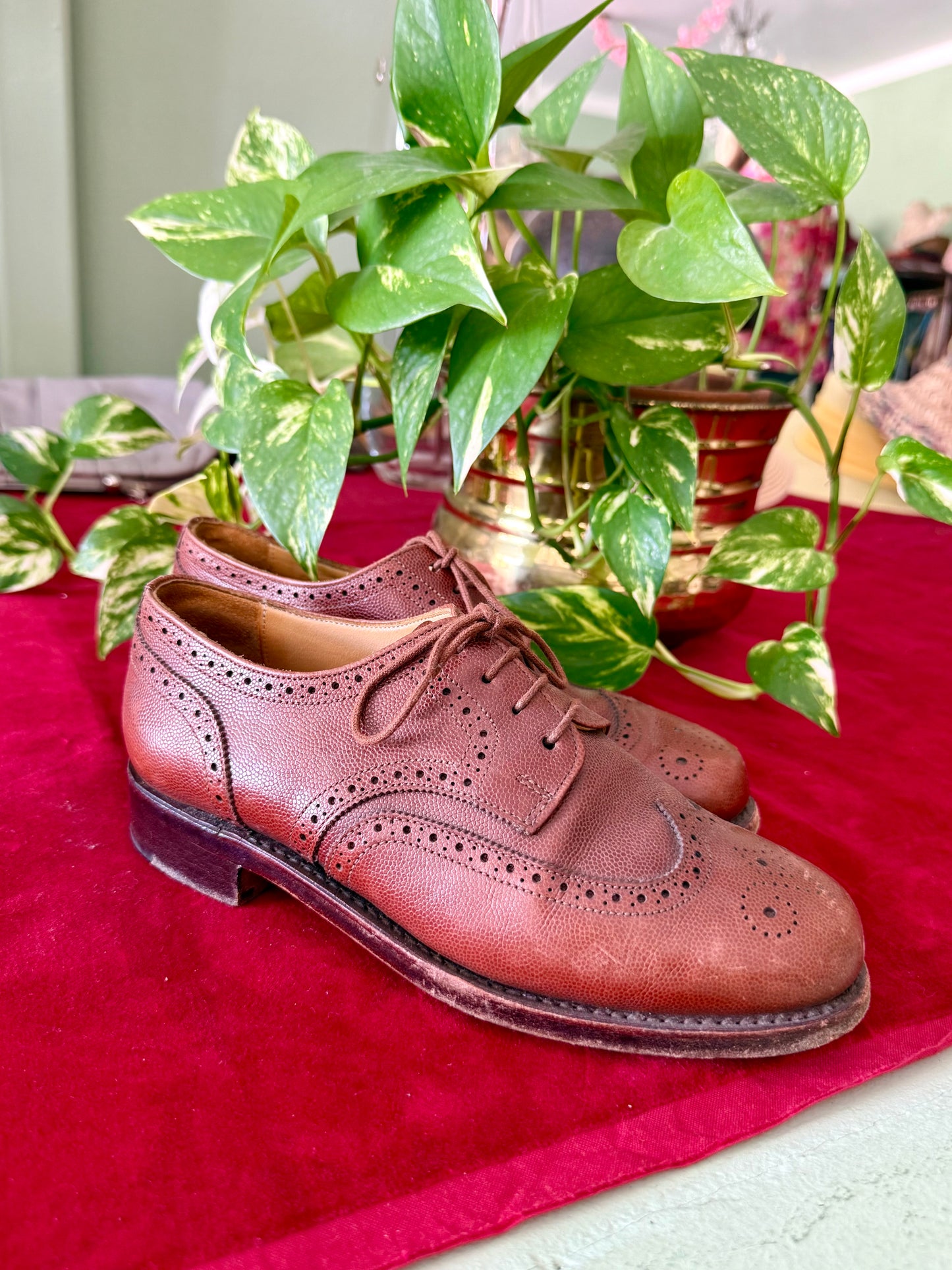 Stringate Brogue in Vera Pelle - NR. 36.5