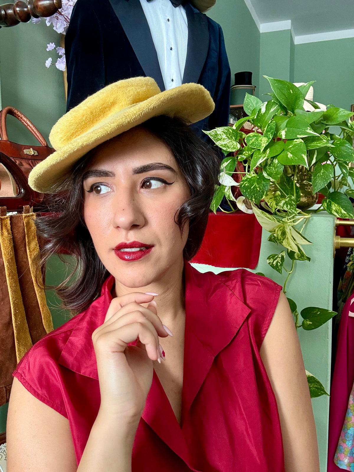 Cappello plateau anni ‘50/‘60