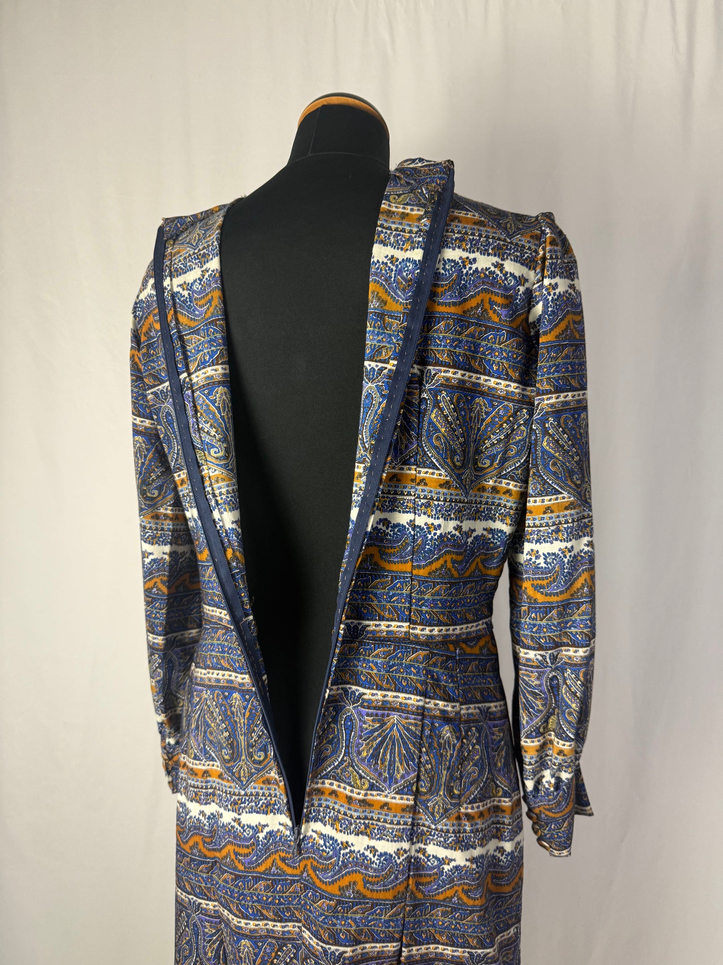 Abito sartoriale anni ‘70 con stampa paisley - TG. 40/42
