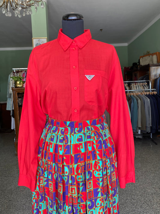 Camicia anni ‘80 rossa - TG. 44