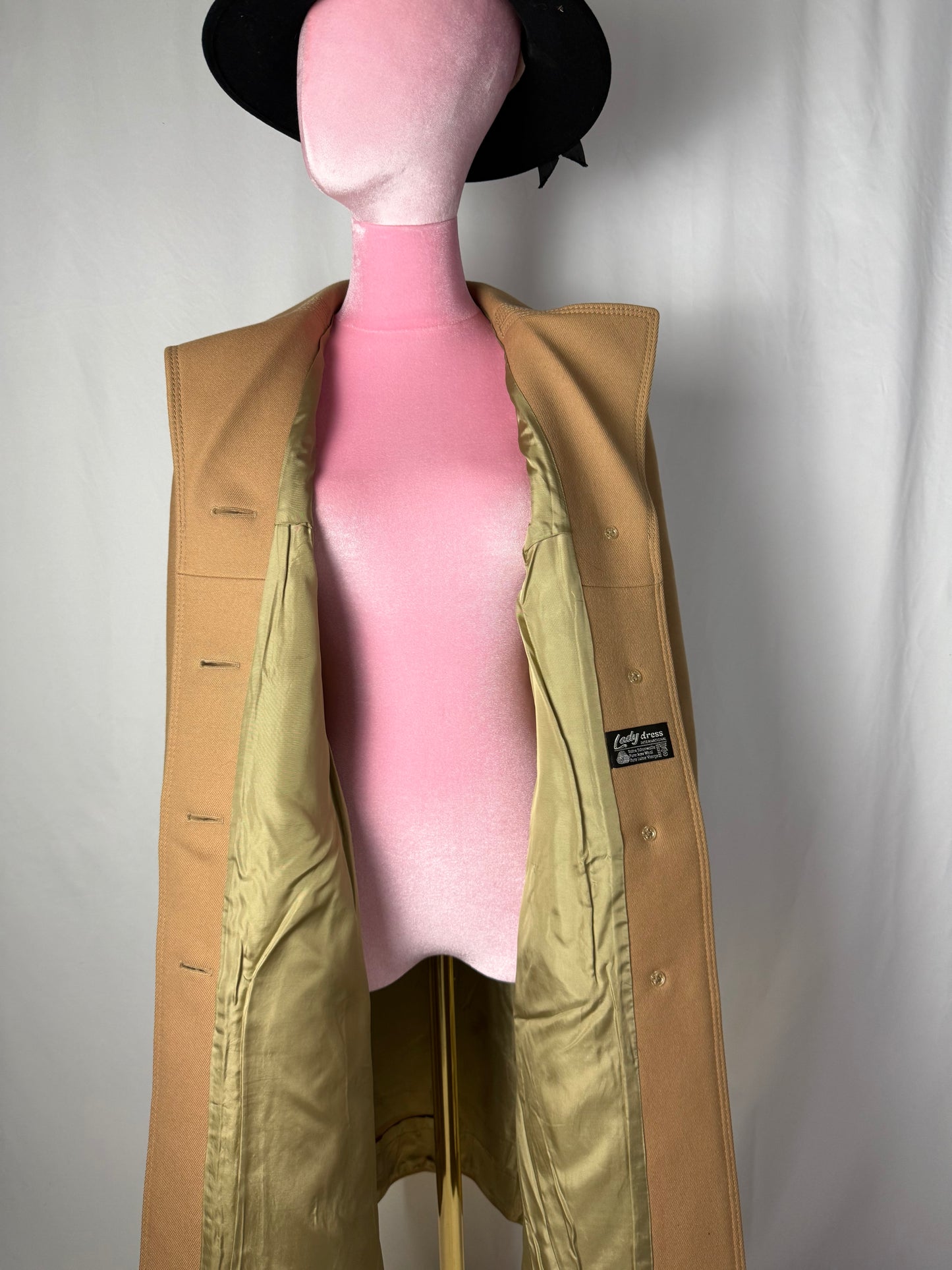 Cappotto cammello anni ’70 in pura lana - TG. 40/42