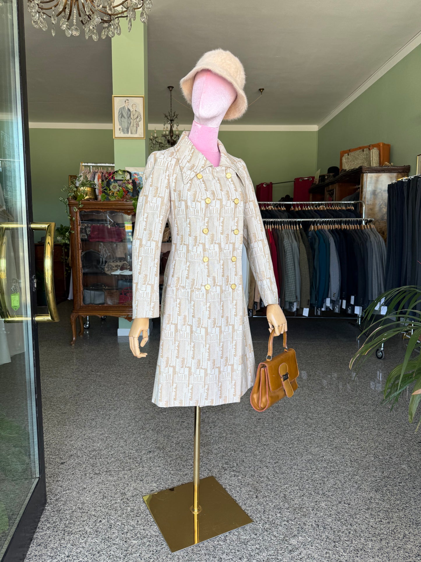 Cappottino anni ‘70 optical bon ton - TG. 38/40