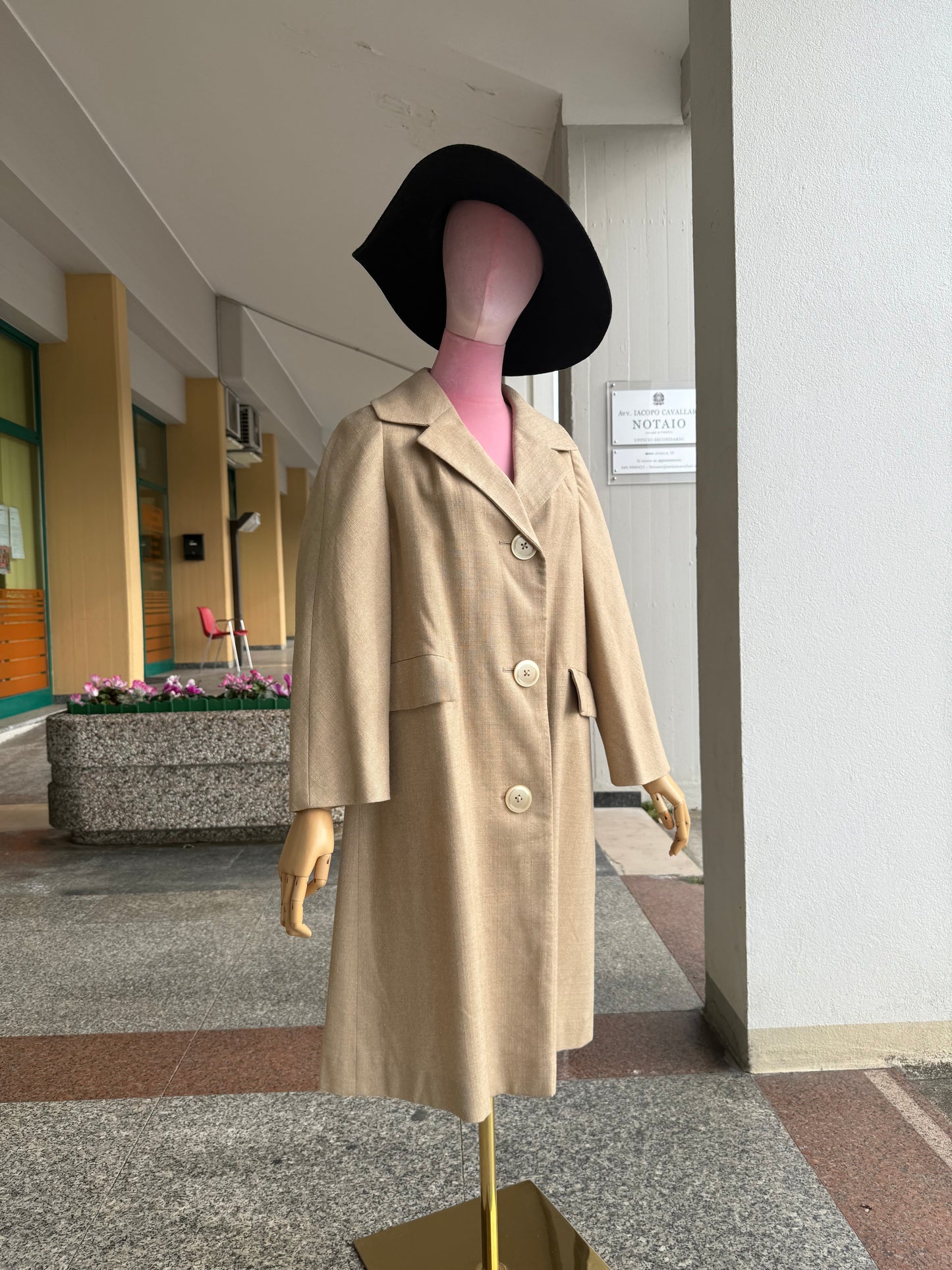 Cappotto anni ‘60 beige - TG. 44