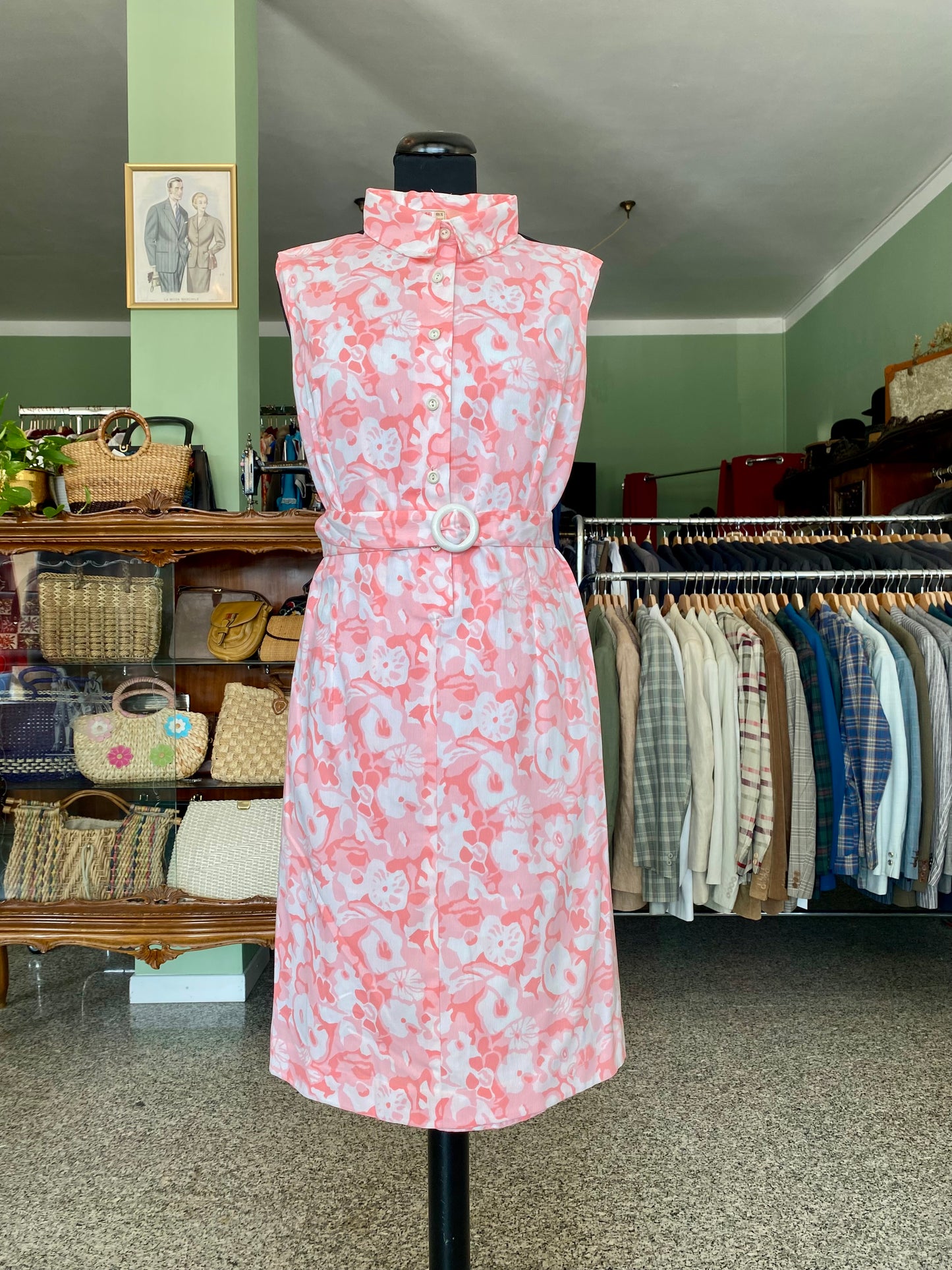 Abito anni ‘60 bon ton in misto cotone - TG. 40